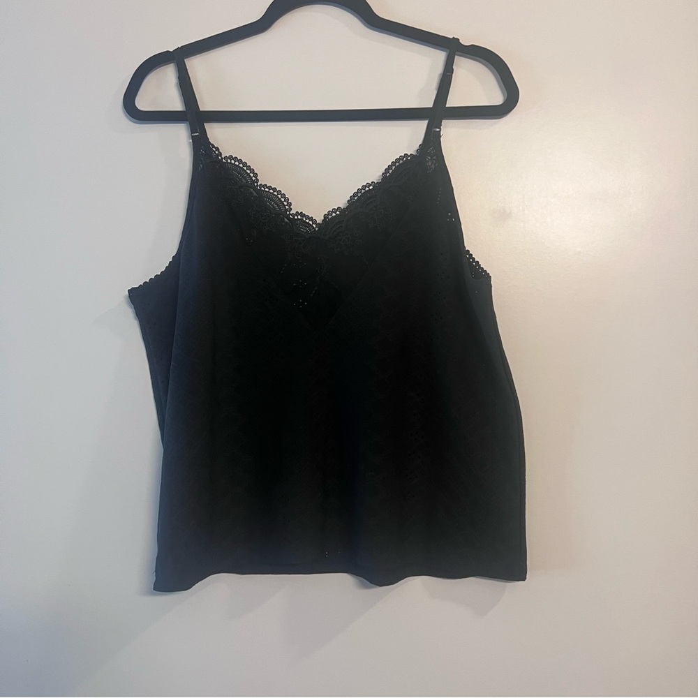 SHEIN Black Lace Detail Camisole